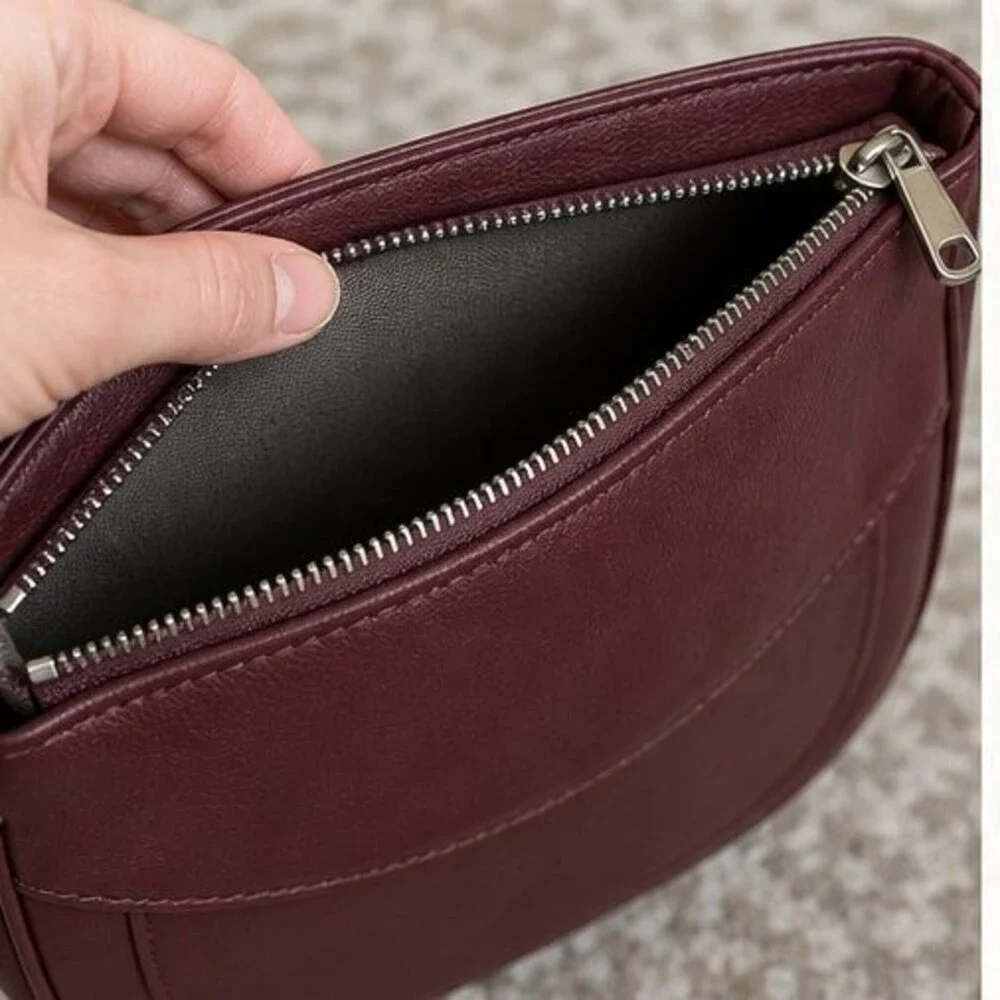 Merlot Vegan Leather Bag